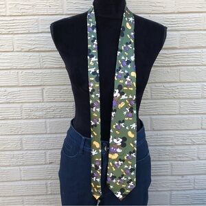 Man Road Brand Mickey Mouse Hand Made Silk Neck Tie